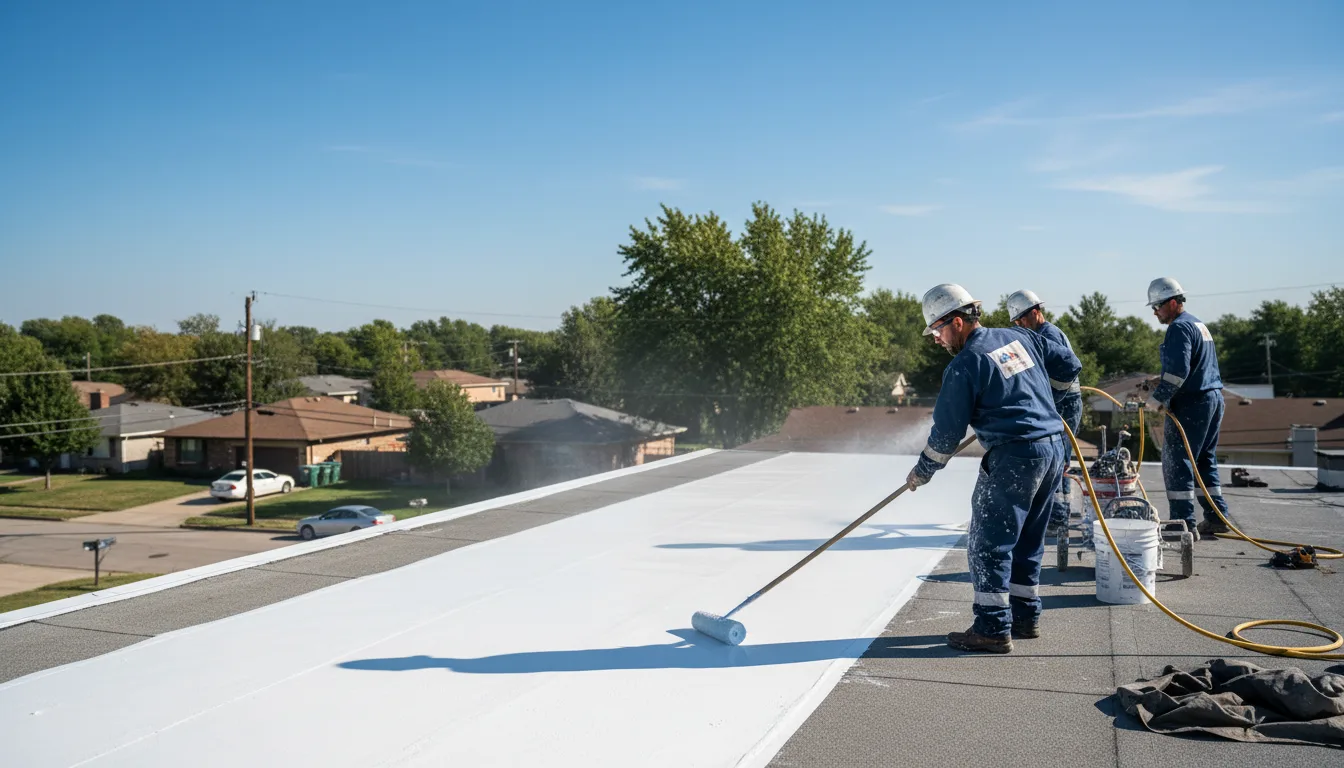 Commercial roof coating in Clarissa, MN near me